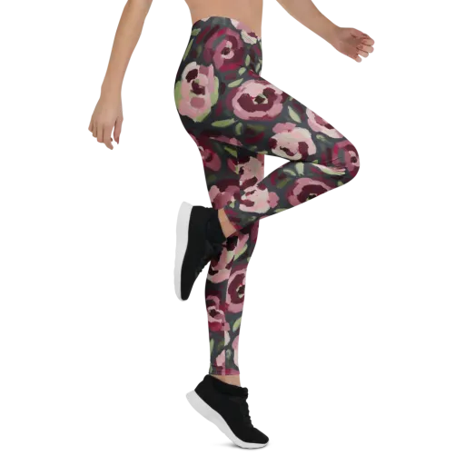 Painterly Nocturne on a Leggings