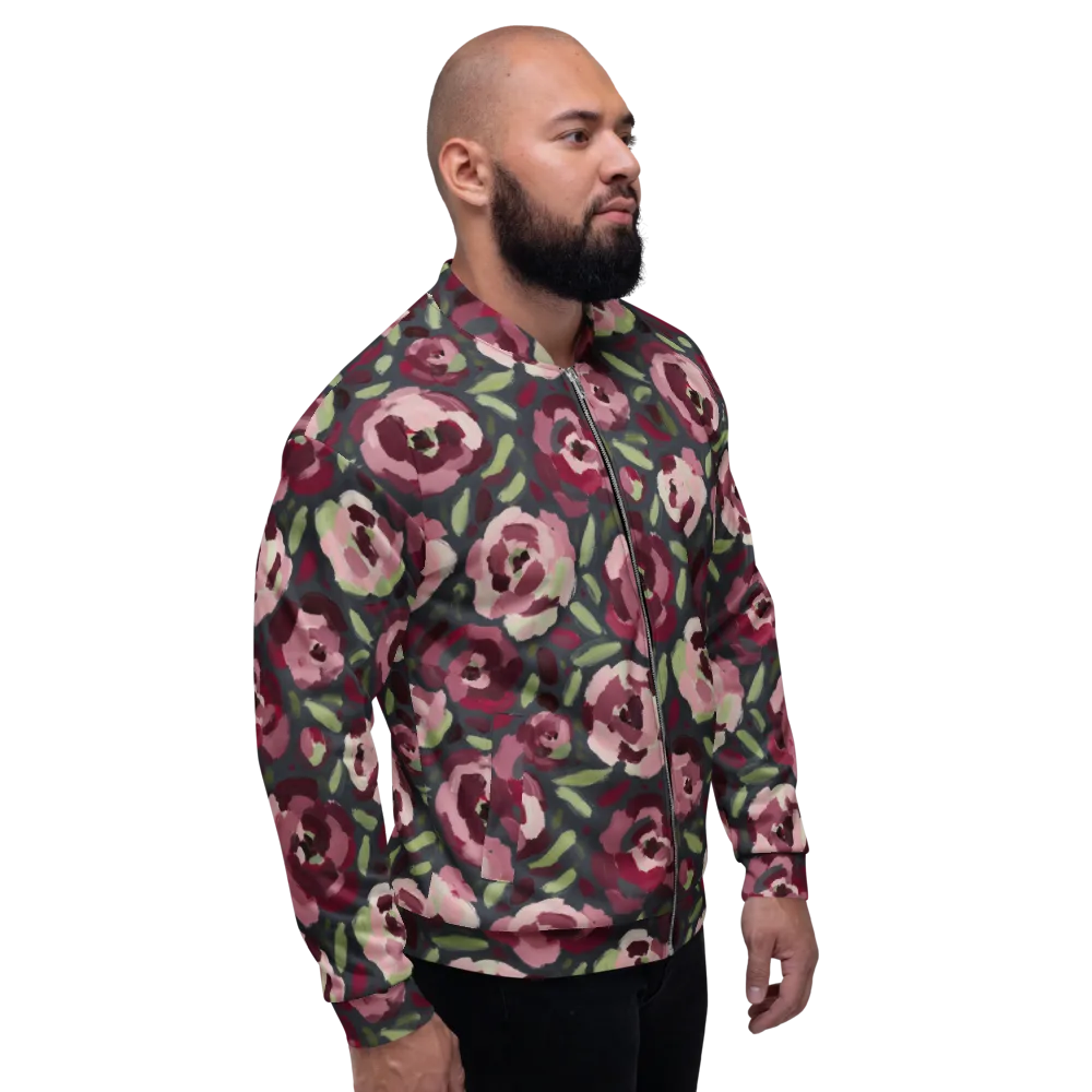 Painterly Nocturne on Bomber Jacket — Right