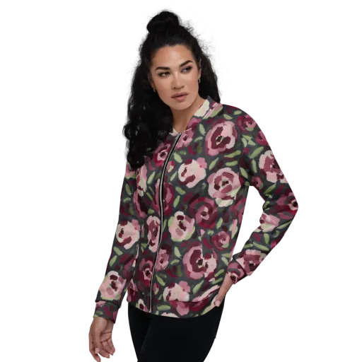 Painterly Nocturne on a Bomber Jacket
