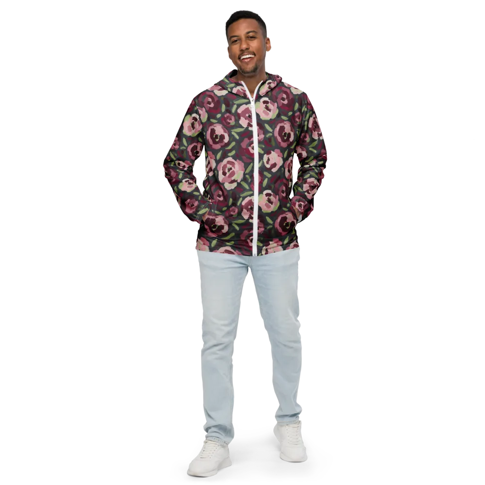 Painterly Nocturne on Men's Windbreaker — Front