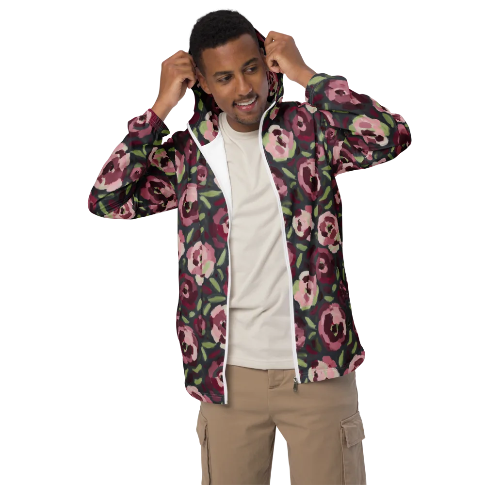 Painterly Nocturne on Men's Windbreaker — Front