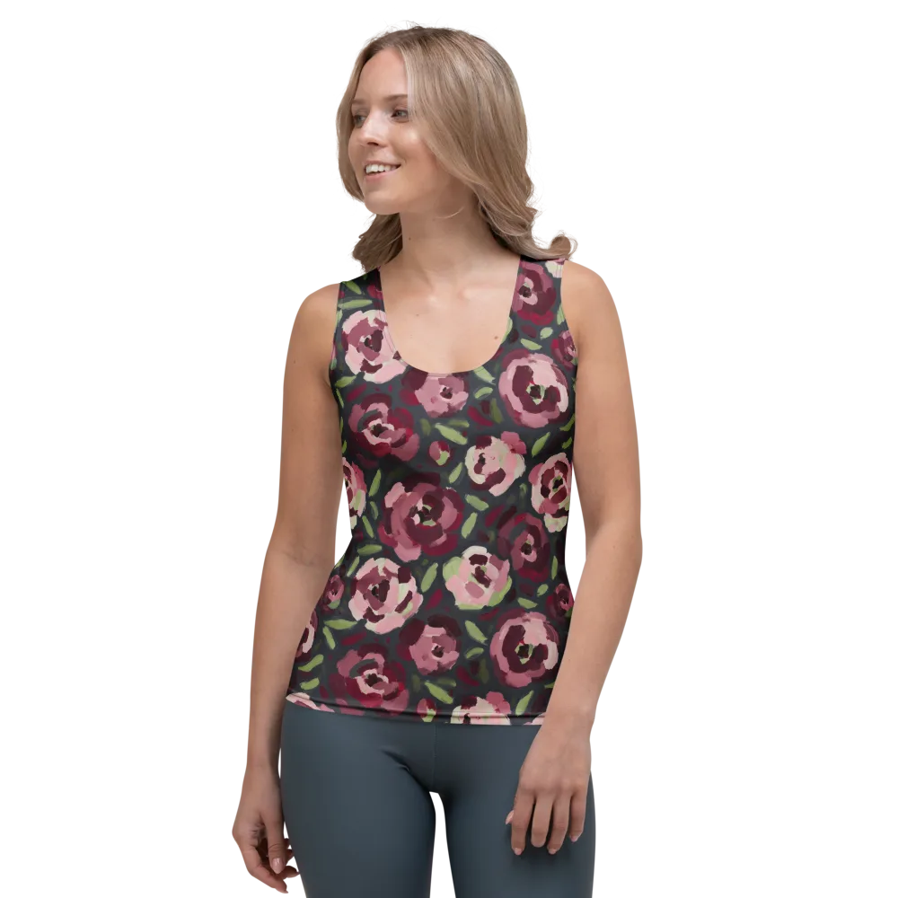 Painterly Nocturne on Women's Tank Top — Front