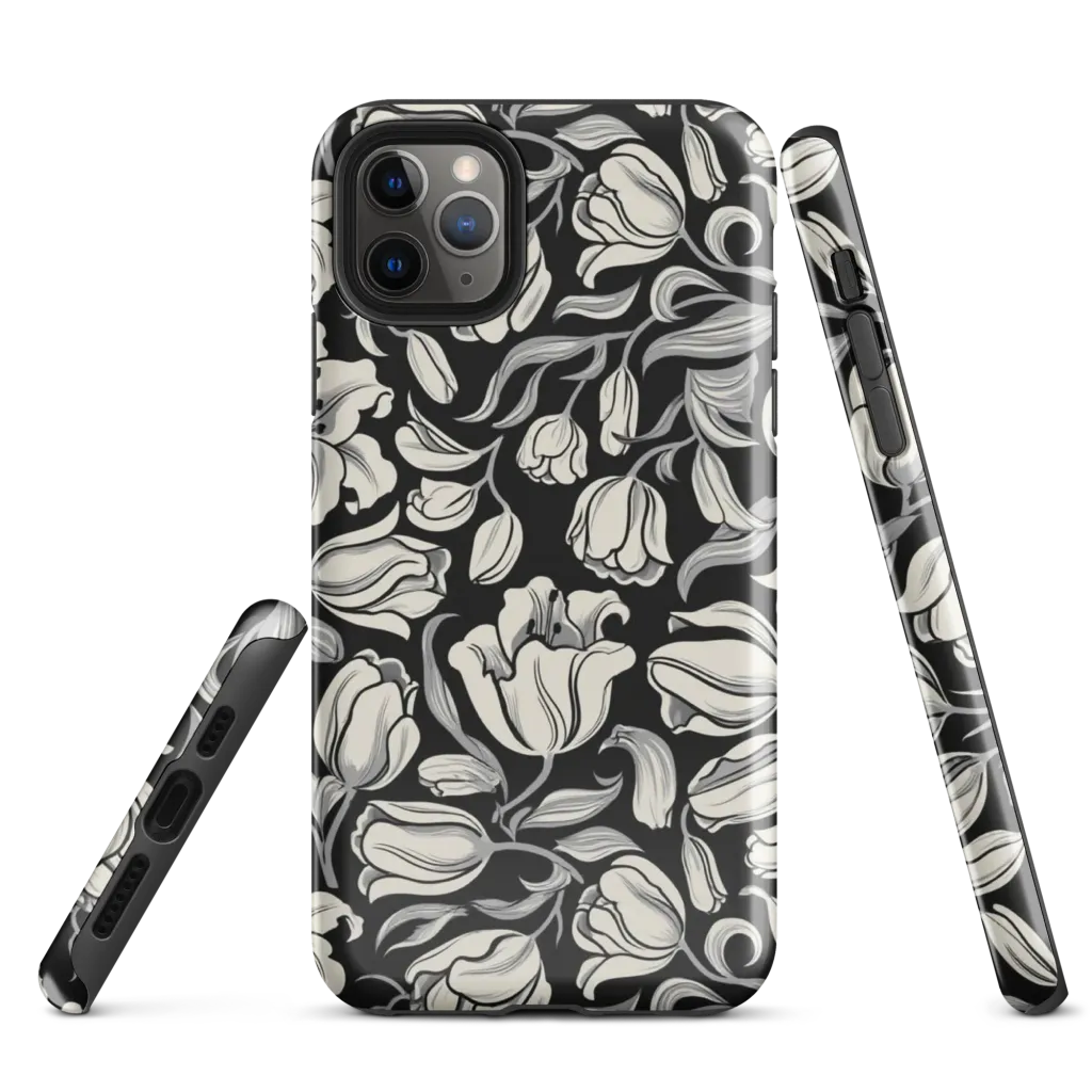 Midnight Lily on Tough Case for iPhone® — Front