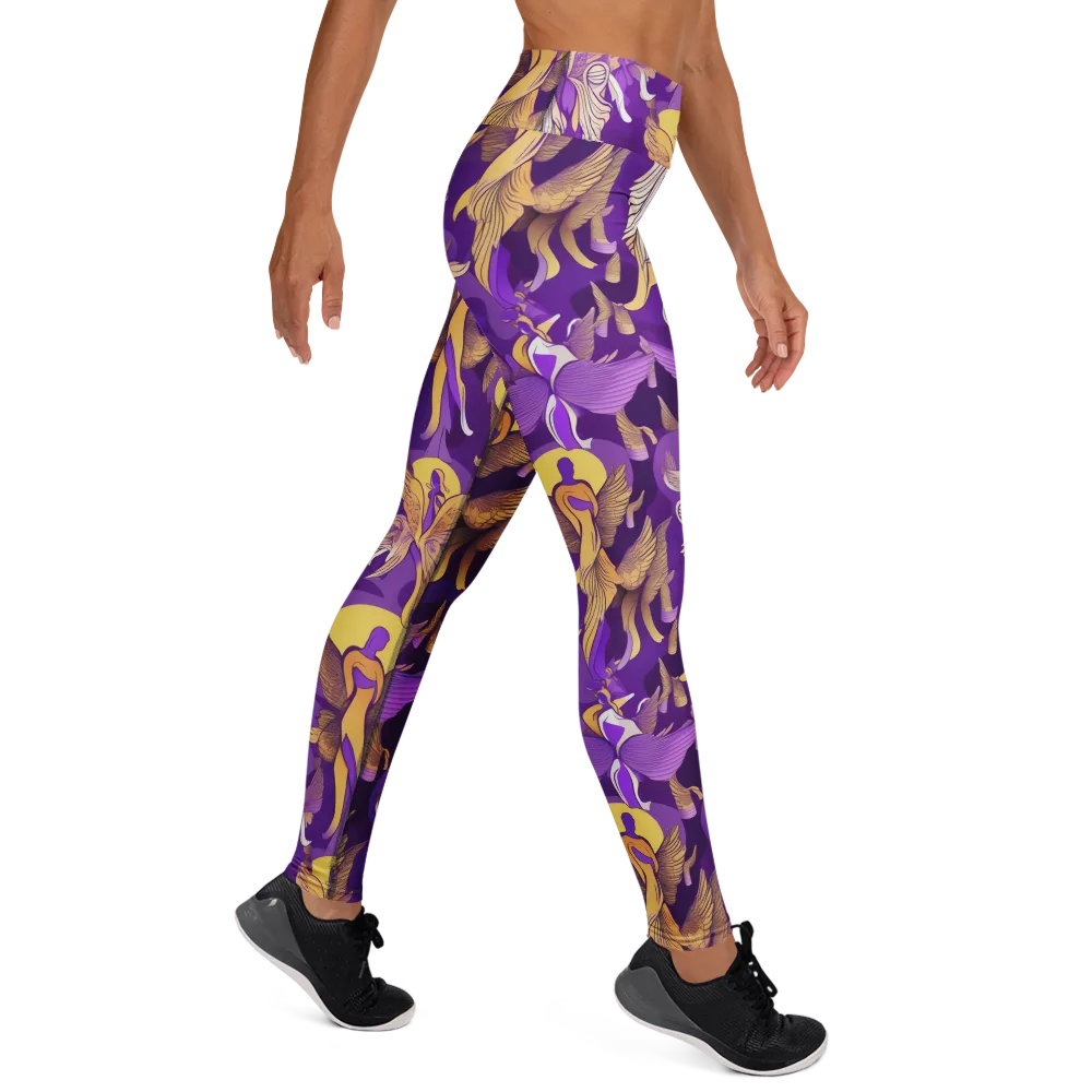 Violet Valhalla on Yoga Leggings — Right