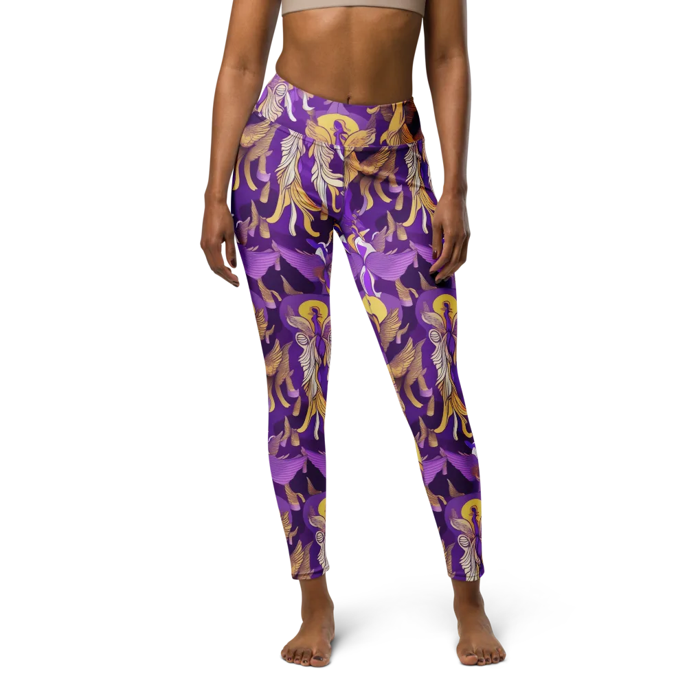 Violet Valhalla on Yoga Leggings — Front