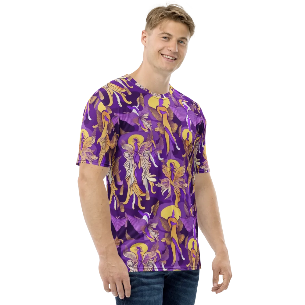 Violet Valhalla on Men's Crew Neck T-Shirt — Right