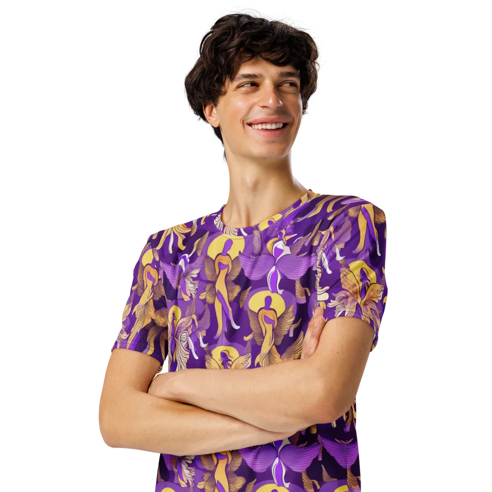 Violet Valhalla on Men's Crew Neck T-Shirt — Left Front