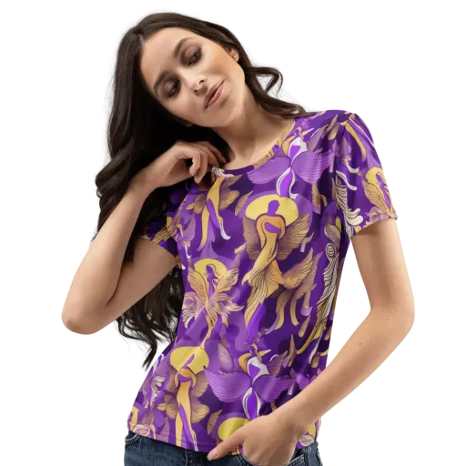 Violet Valhalla on a Women's Crew Neck T-Shirt