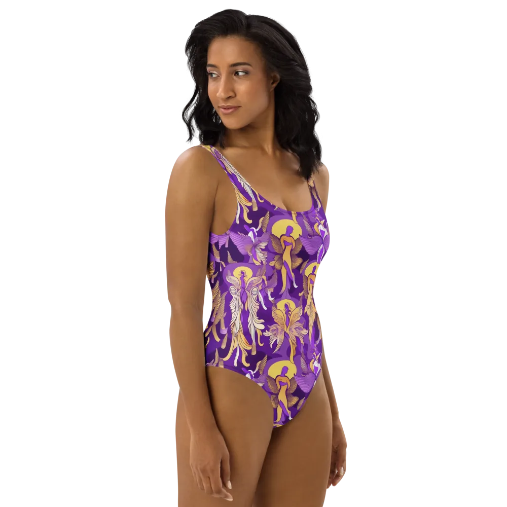 Violet Valhalla on One-Piece Swimsuit — Right
