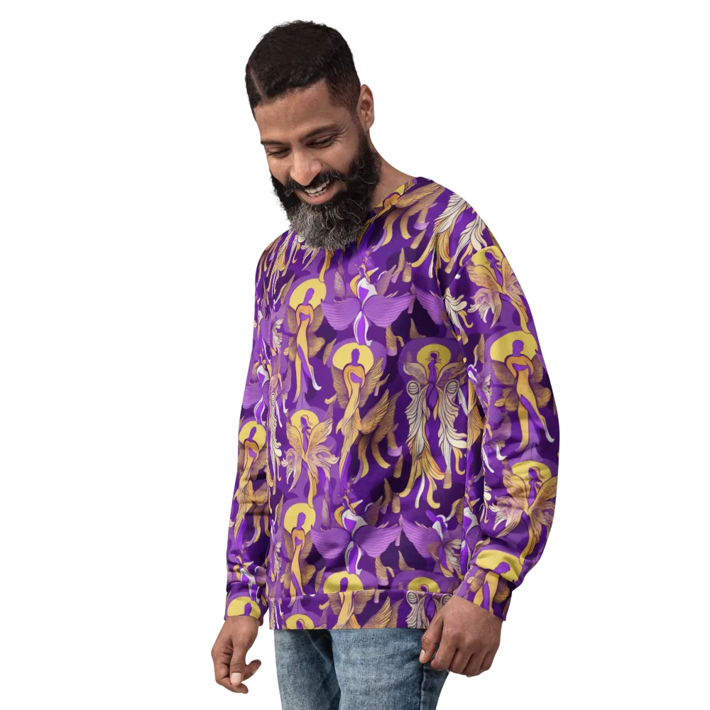 Violet Valhalla on Sweatshirt — Left Front