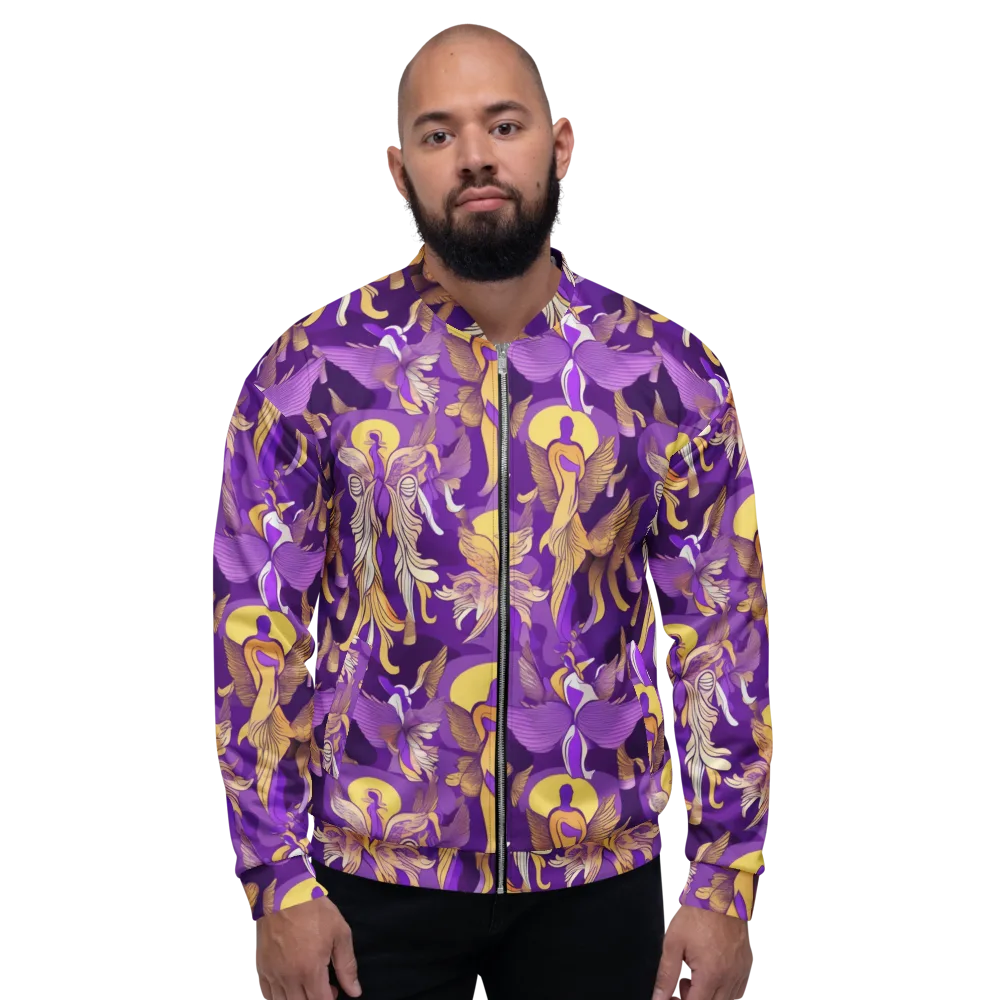 Violet Valhalla on Bomber Jacket — Front