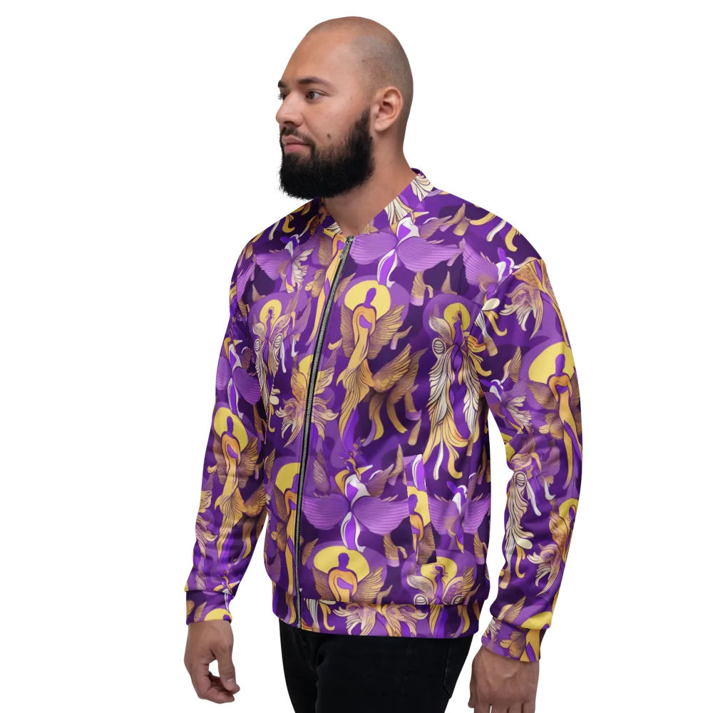 Violet Valhalla on Bomber Jacket — Left