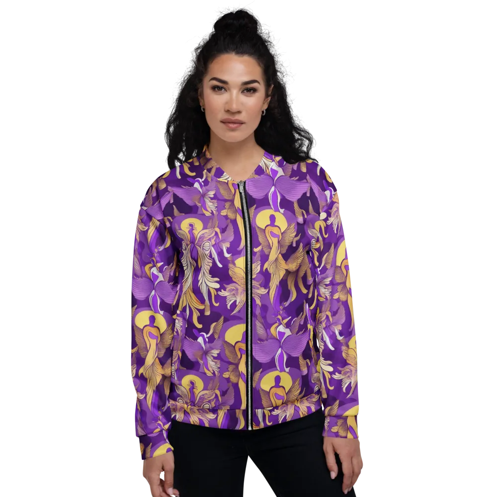 Violet Valhalla on Bomber Jacket — Front