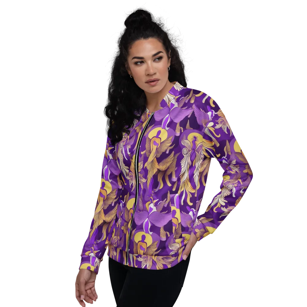 Violet Valhalla on Bomber Jacket — Left
