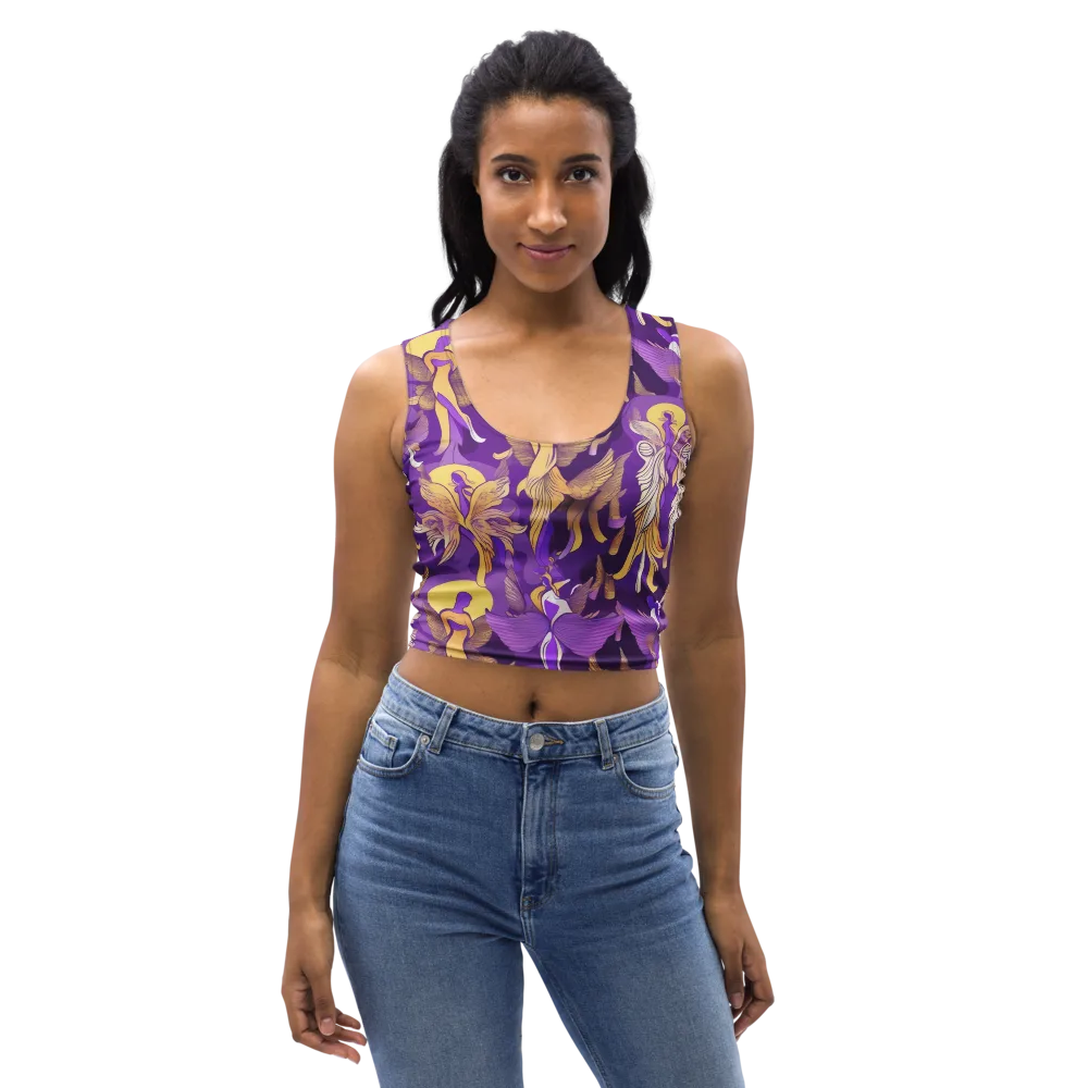 Violet Valhalla on Crop Top — Front