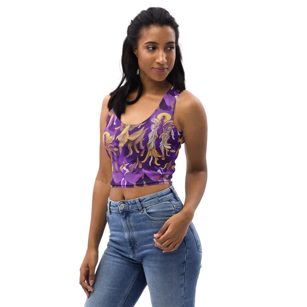 Violet Valhalla on Crop Top — Left Front