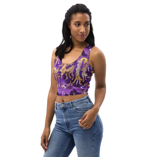 Violet Valhalla on a Crop Top