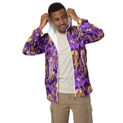 Violet Valhalla on a Men's Windbreaker