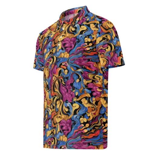Bosschaert Whorls on a Men's Slim Fit Polo Shirt
