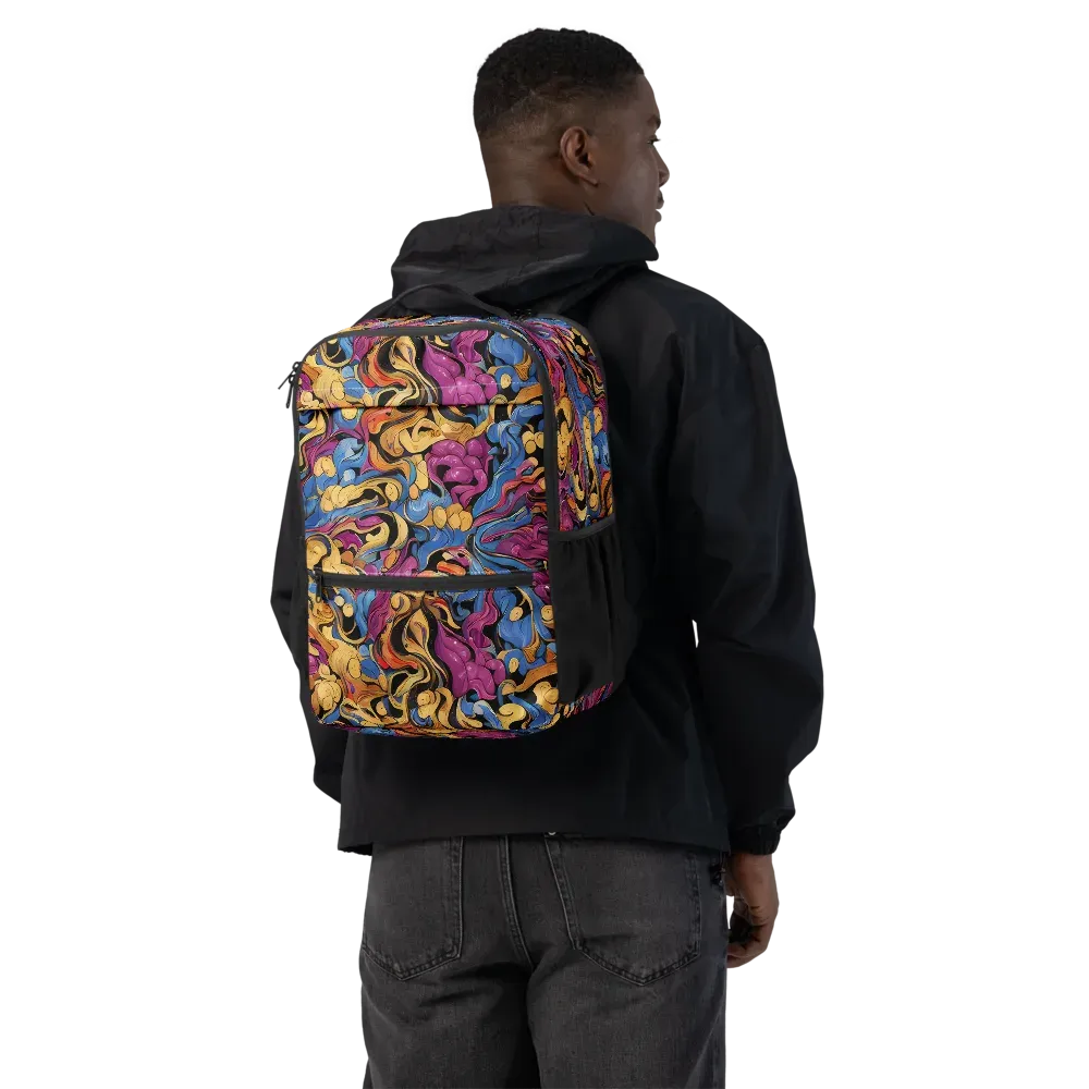 Bosschaert Whorls on Utility Backpack — Back