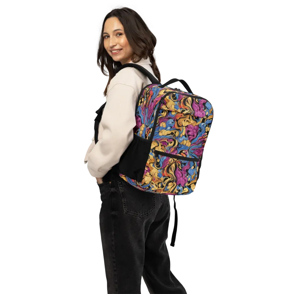 Bosschaert Whorls on Utility Backpack — Back