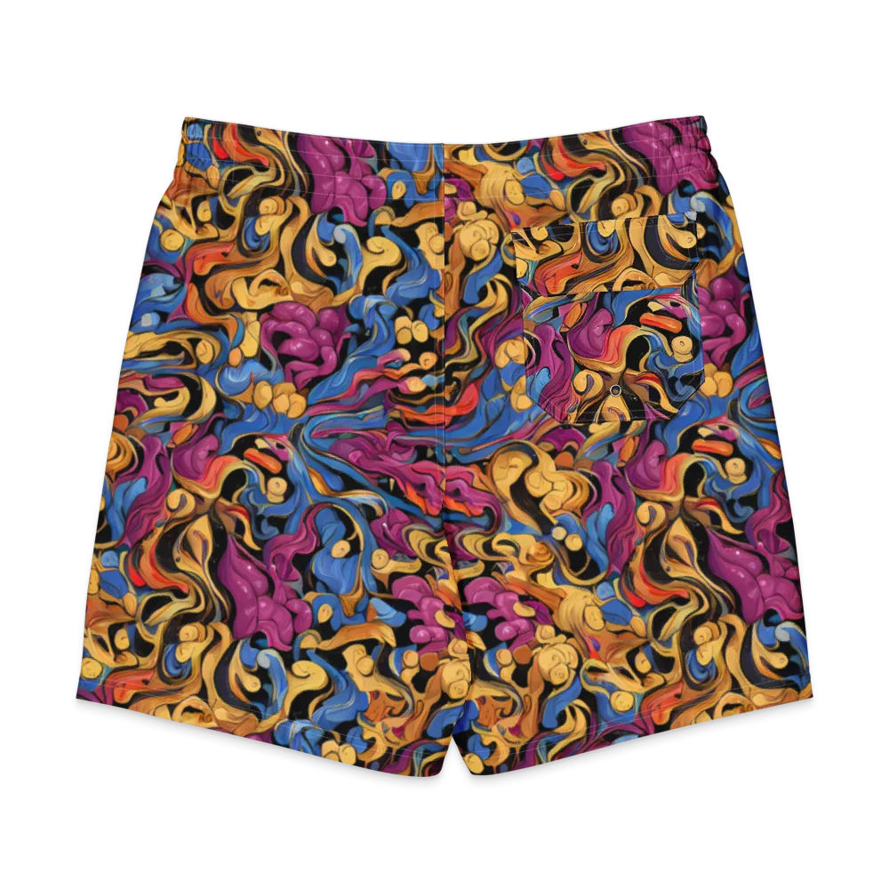 Bosschaert Whorls on Men's Board Shorts — Back