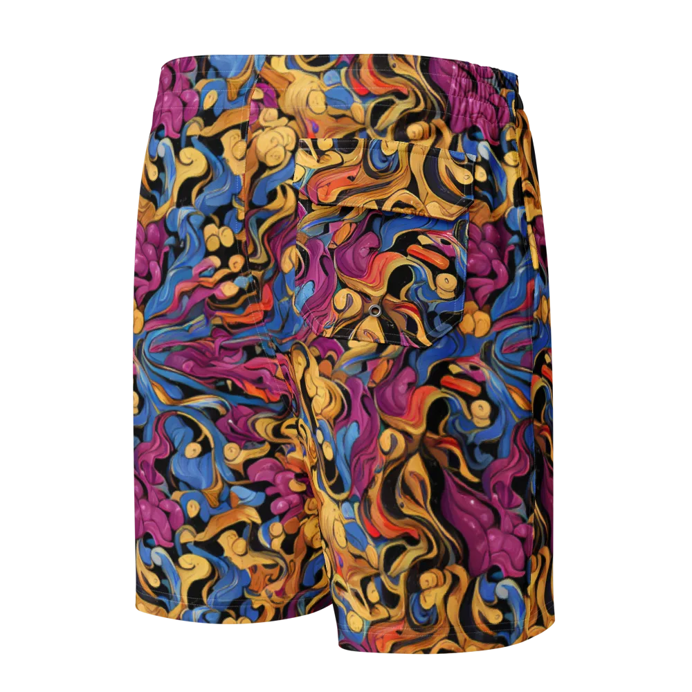 Bosschaert Whorls on Men's Board Shorts — Back