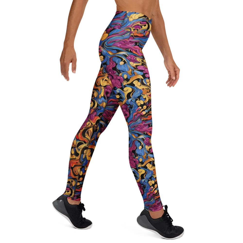 Bosschaert Whorls on Yoga Leggings — Right