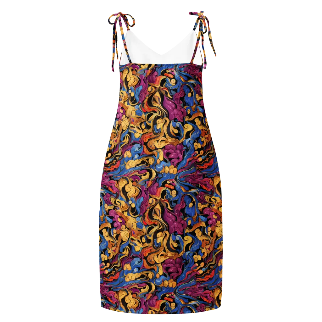 Bosschaert Whorls on Slip Dress — Back