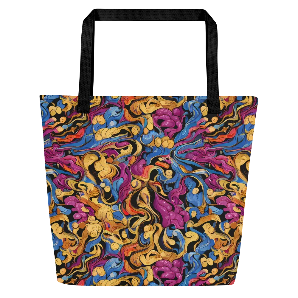 Bosschaert Whorls on Large Tote Bag W/ Pocket — Front