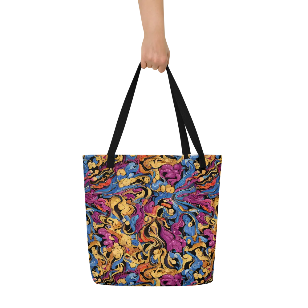 Bosschaert Whorls on Large Tote Bag W/ Pocket — Front