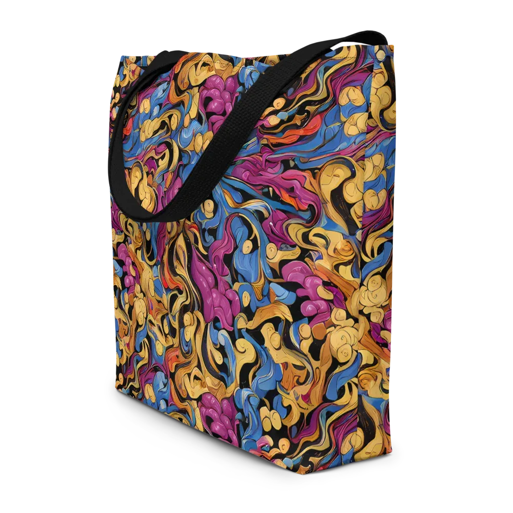 Bosschaert Whorls on Large Tote Bag W/ Pocket — Front