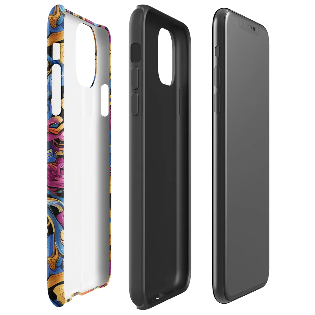 Bosschaert Whorls on Tough Case for iPhone® — Right