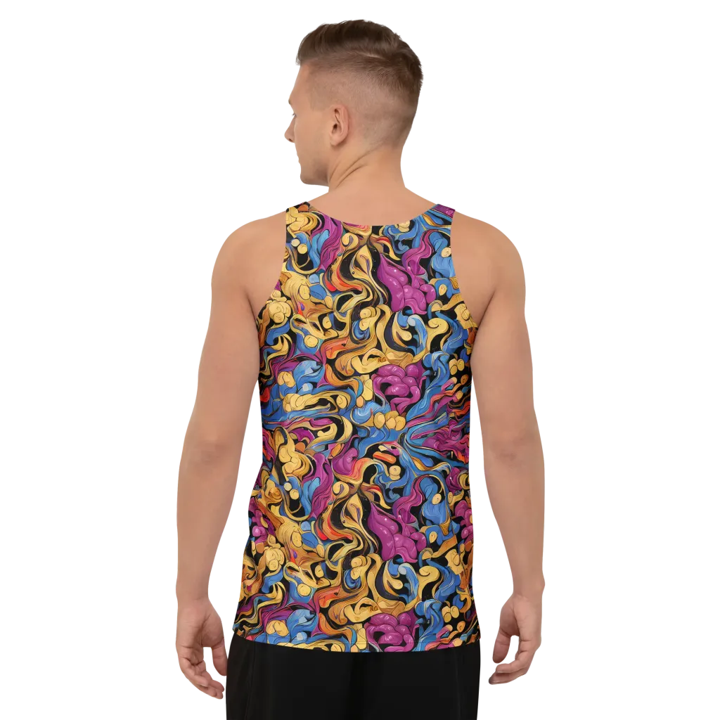 Bosschaert Whorls on Men's Tank Top — Back