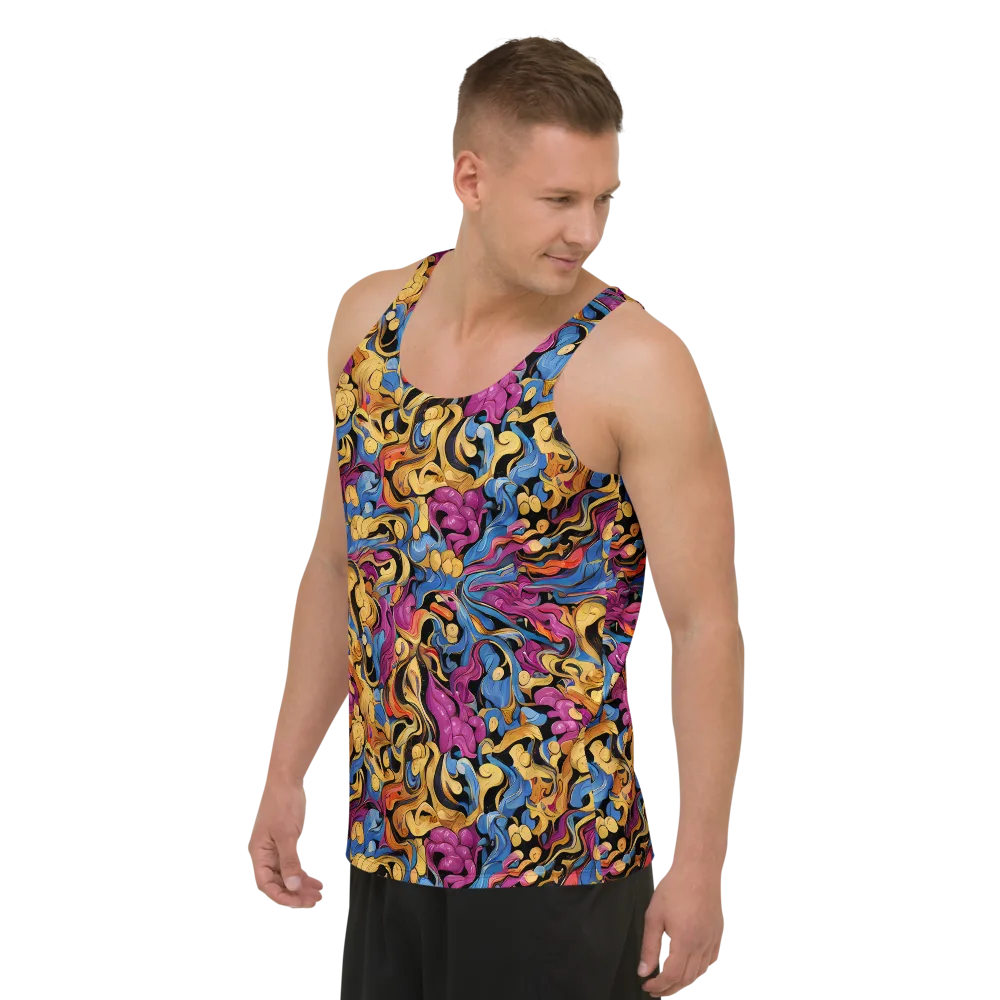 Bosschaert Whorls on Men's Tank Top — Left Front