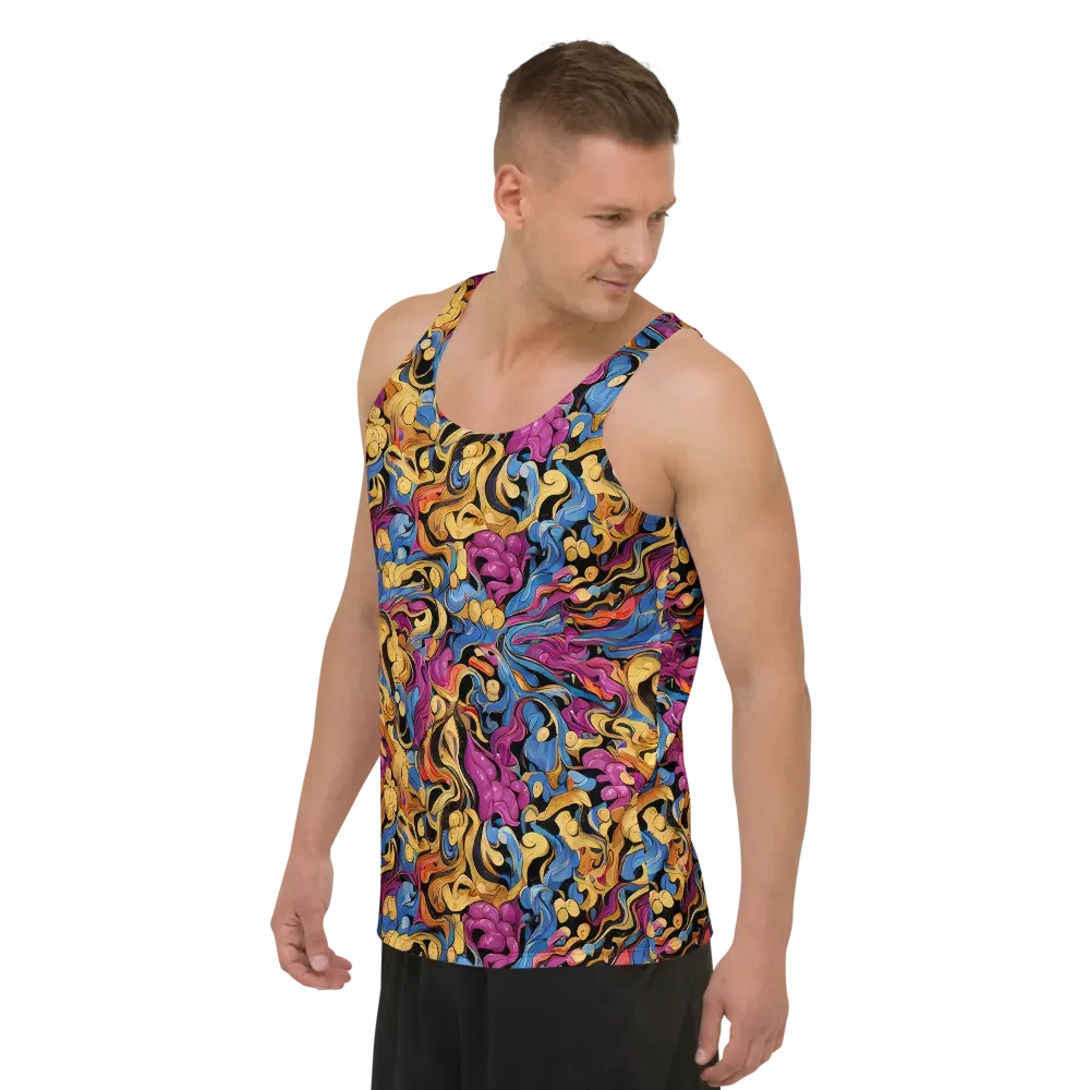 Bosschaert Whorls on Men's Tank Top — Left Front