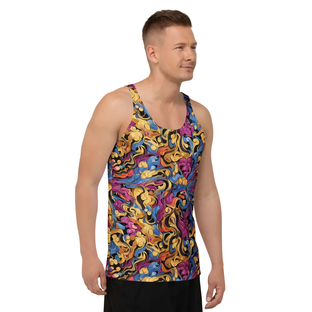 Bosschaert Whorls on Men's Tank Top — Right Front