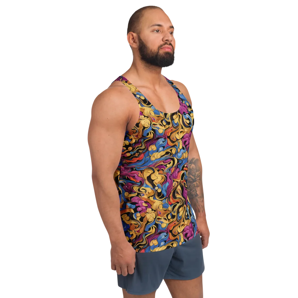 Bosschaert Whorls on Men's Tank Top — Right Front