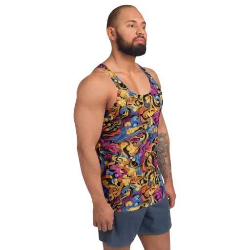 Bosschaert Whorls on a Men's Tank Top