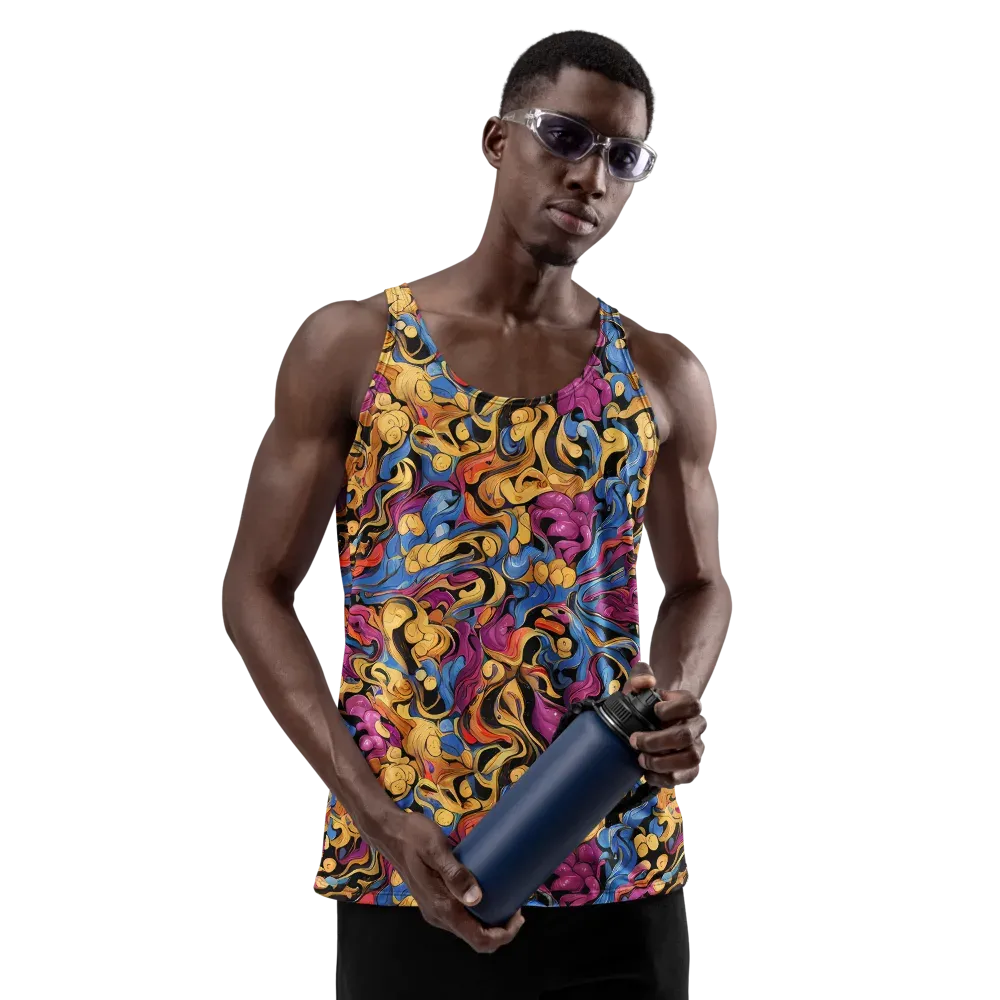 Bosschaert Whorls on Men's Tank Top — Front