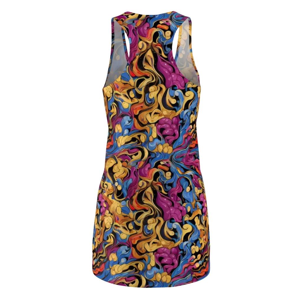 Bosschaert Whorls on Racerback Dress — Back