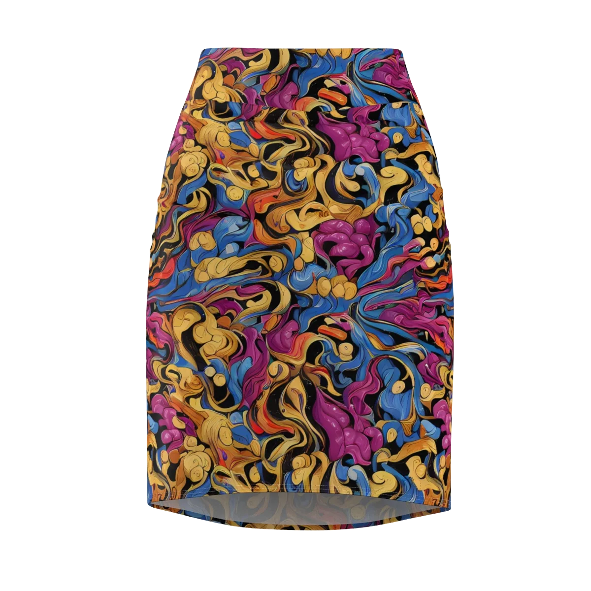 Bosschaert Whorls on Pencil Skirt — Front