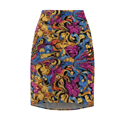 Bosschaert Whorls on a Pencil Skirt