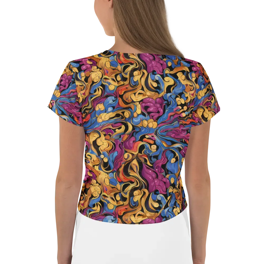 Bosschaert Whorls on Crop Tee — Back