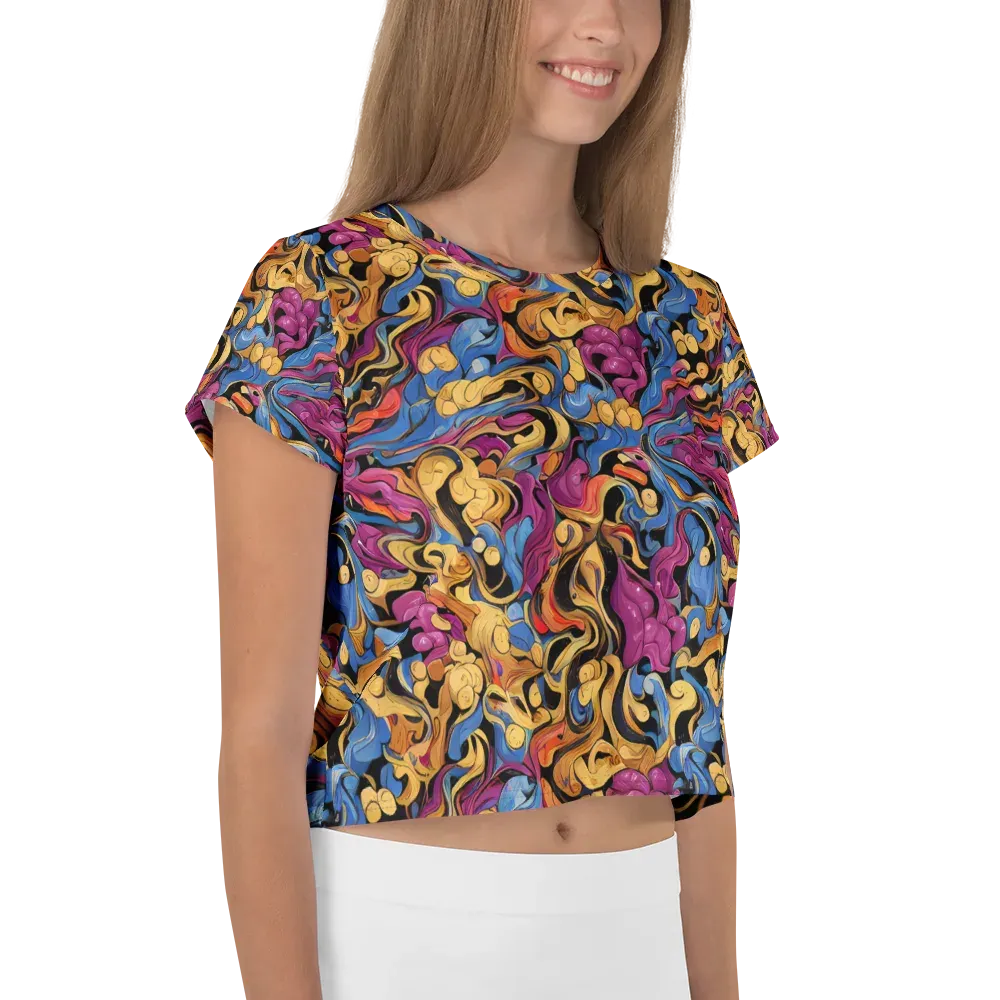 Bosschaert Whorls on Crop Tee — Right