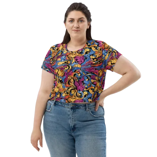 Bosschaert Whorls on a Crop Tee