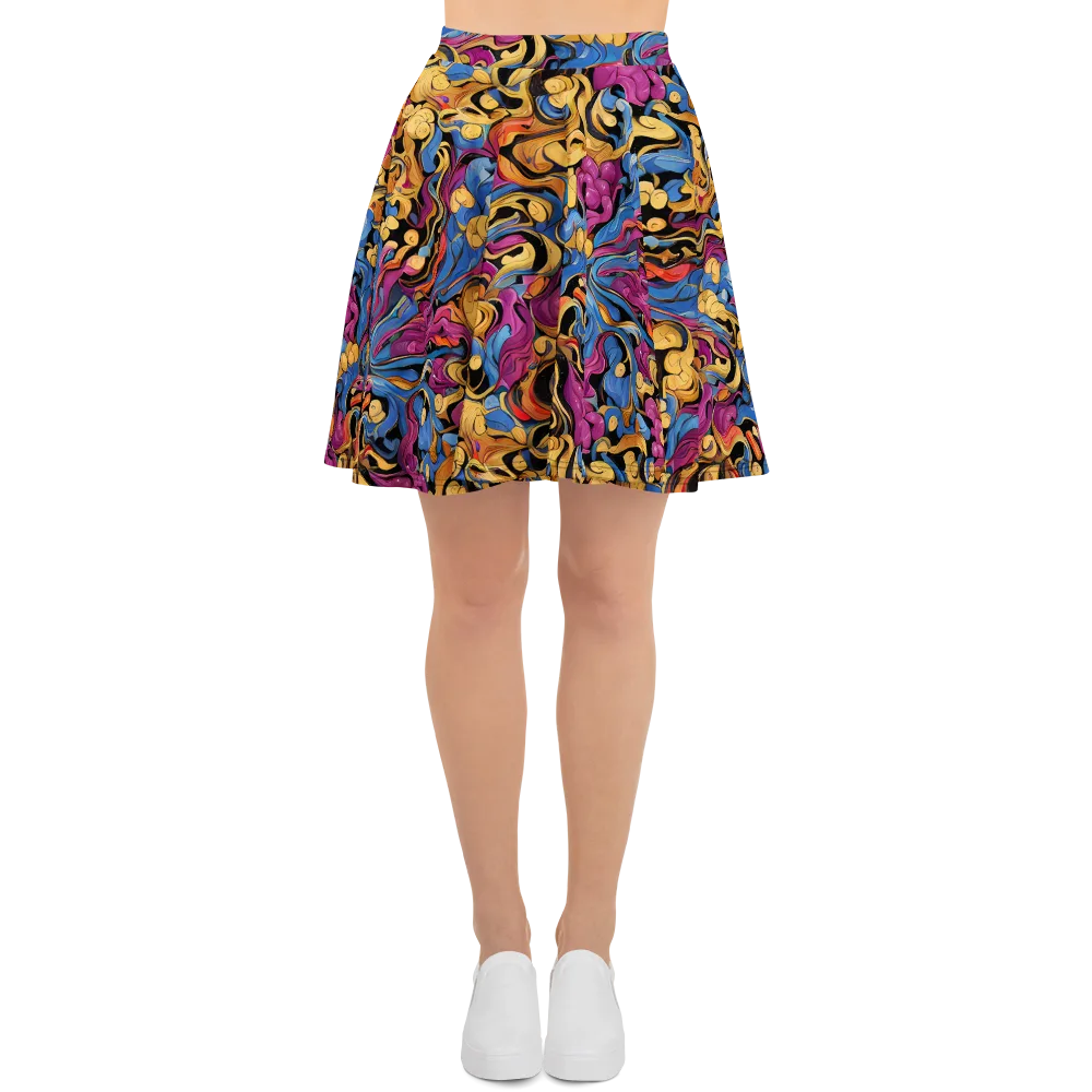 Bosschaert Whorls on Skater Skirt — Front