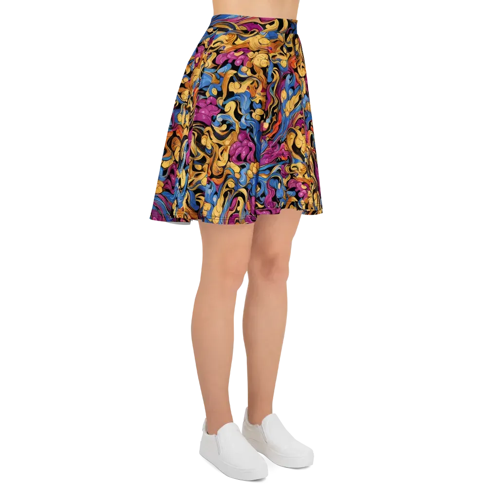 Bosschaert Whorls on Skater Skirt — Right