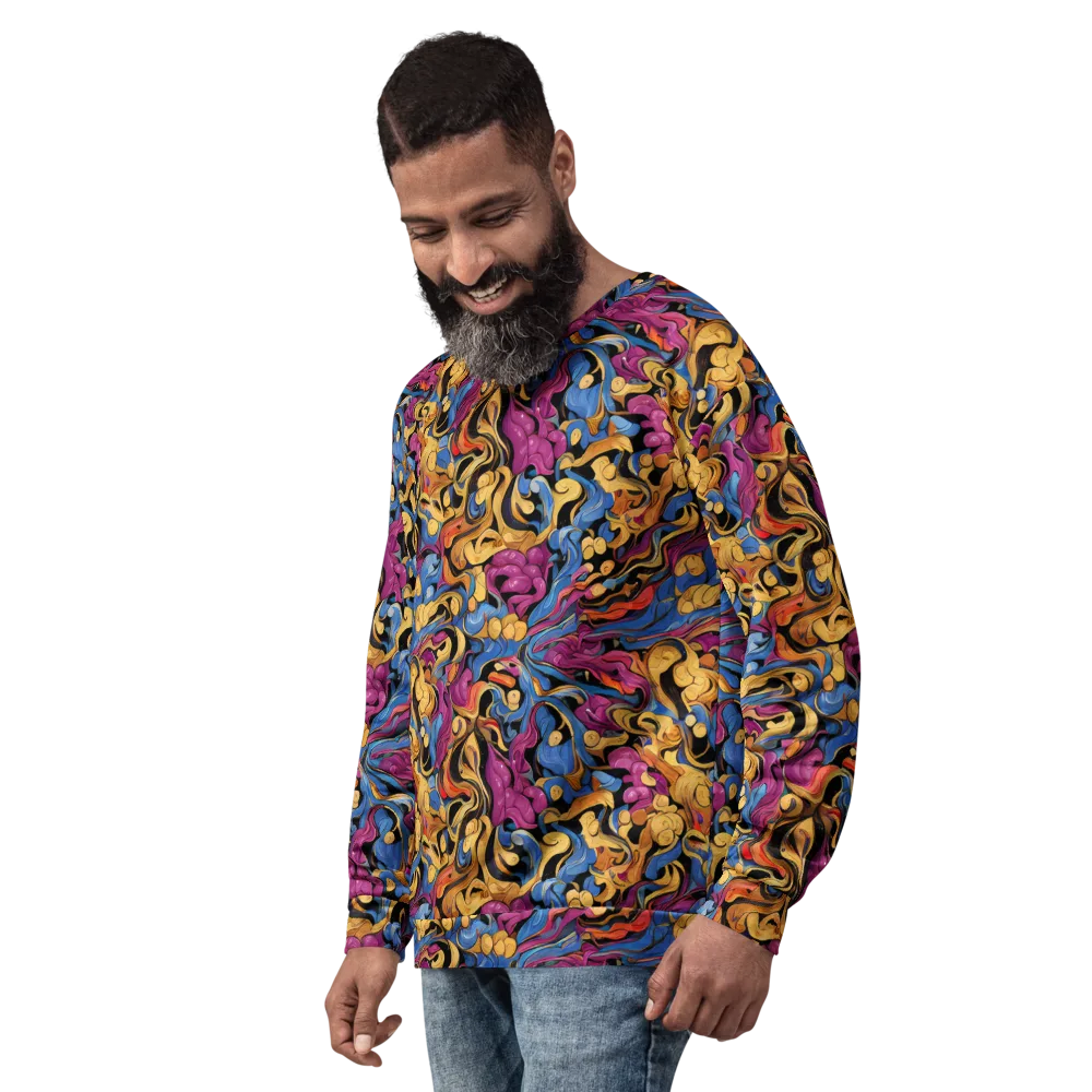 Bosschaert Whorls on Sweatshirt — Left Front