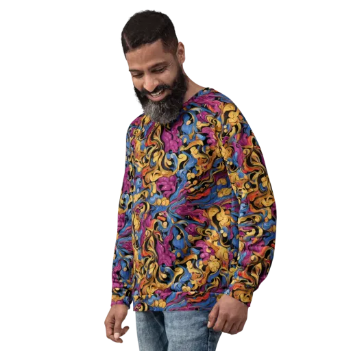 Bosschaert Whorls on a Sweatshirt